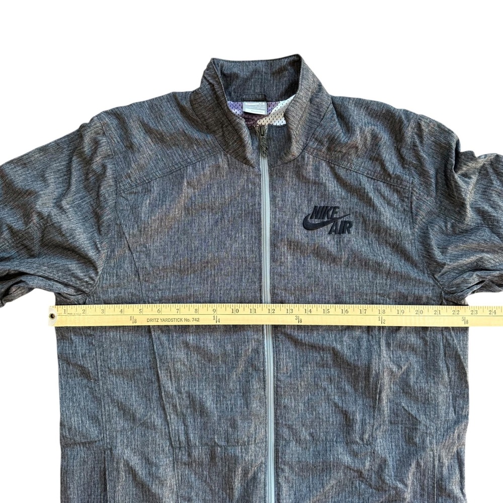 Vintage Nike Air Mens Jordan Flight Track Jacket Full Zip Medium Grey Fit Dry - Picture 11 of 16